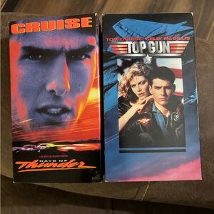 Tom Cruise VHS Movie Bundle - Top Gun and Days of Thunder